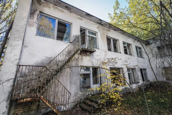 Óvoda Száma Cheburashka Pripyat Szellem Város Csernobil Kizárás Zonee Ukrajna — Stock Fotó