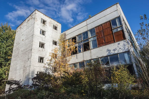 Jupiter factory in Pripyat ghost city in Chernobyl Exclusion Zone in Ukraine