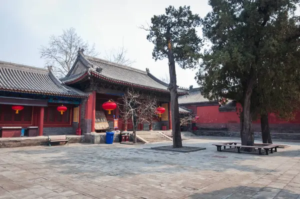 stock image Beijing, China - March 30, 2013: Pavilions in Dongyue Temple of the Eastern Peak in Beijing city