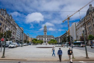 Porto, Portugal - July 5, 2021: Camara Municipal do Porto - City Hall in Porto city, Portugal clipart