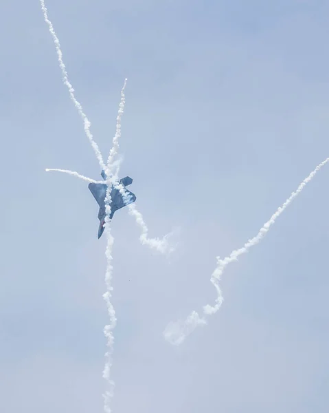Raptor Jet Performs Fort Lauderdale Air Show Fort Lauderdale Beach — Stock Photo, Image