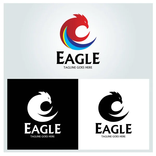 Πρότυπο Σχεδιασμού Λογότυπου Αετού Εικονογράφηση Διανύσματος — Διανυσματικό Αρχείο