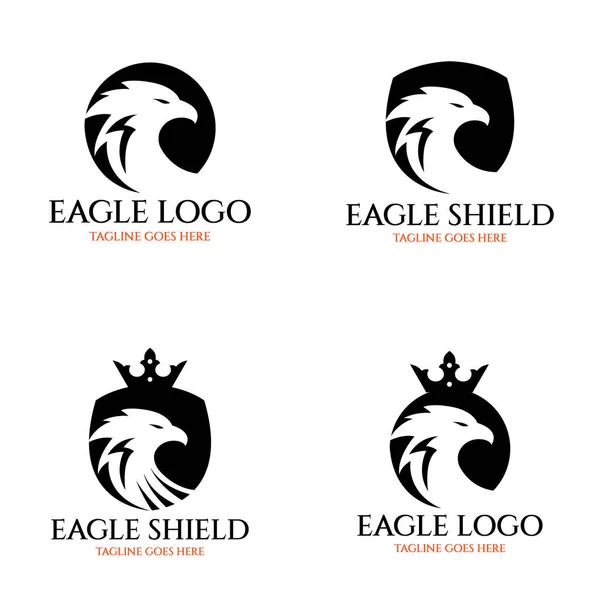 Lion Shield Logo Design Template Vector Illustration — Stock Vector