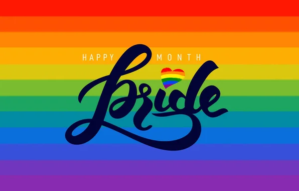 Happy Pride Month 2023 Background Gay Lgbt Banner Wallpaper Design — 스톡 벡터