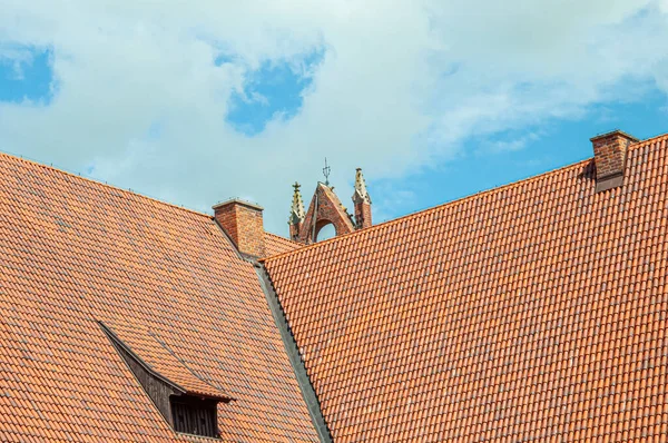 Castle Tiled Roof Malbork Castle Teutonic Order Malbork Nogat River — Stock Photo, Image