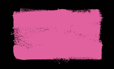 Modern sanatsal arka plan. Elle çizilmiş pembe boyalı leke. Bir renk desenli dikdörtgen şekil, tebrik kartı, afiş, poster. Tasarım çizilmiş, fırça boyanmış. Tek renkli vuruş arkaplanı.