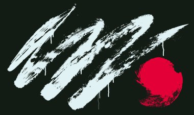 Grunge doku etkisi vektörü. Retro sıkıntılı kaplama pürüzlü dokuda. Klasik siyah monokrom. Grafik tasarım öğesi yarım ton tarzı site, afiş, el ilanı, poster konsepti. Vektör illüstrasyonu.