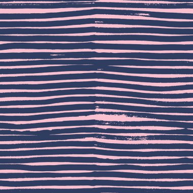 Kusursuz desenli soyut çizgili fırça darbeleri. Kalın fırça darbeleriyle kalın yatay desen. Pankartlar, posterler, etiketler, hediye ambalaj kağıtları için sevimli, pürüzsüz desensiz tasarım ögesi