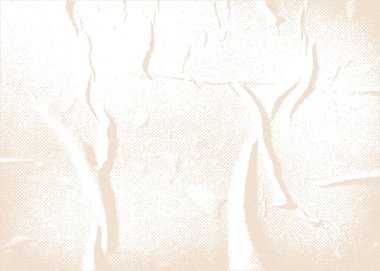 Beyaz el işi kâğıdı. Vektör yarım ton. Pastel kumaş, küçük gürültü ve noktalarla. Şablon ışık tonları. Vektör minimal, basit tekstil dokusu, katlı ve buruşuk arkaplan.