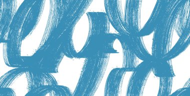 Kalıplaşmış grunge desensiz mavi arka plan kalın el yapımı fırça darbeleri, kumlu sprey boya efekti ve sıkıntılı klasik detaylar. Sert, kalın vuruşlar, vektör deseni.