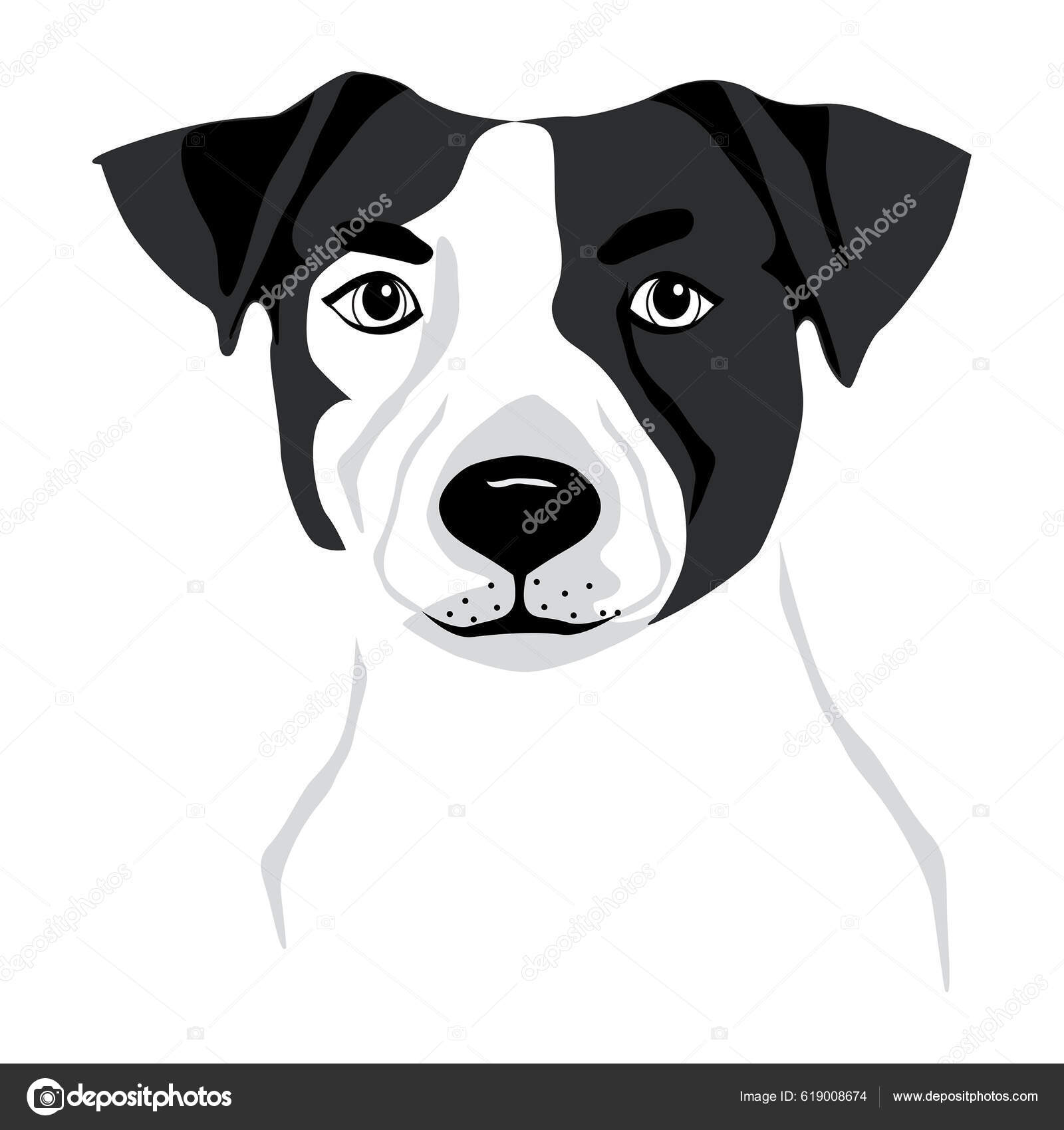 ジャック ラッセル テリアの純血子犬の犬のイラストベクトルタトゥー ストックベクター ©svetap 619008674, image size:1600x1700