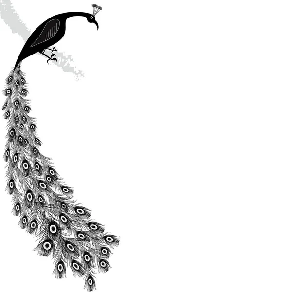 Bird Tatoo Abstract Religion Peacock Logo Design Vector — Stock vektor