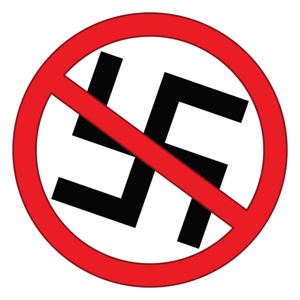 Κανένα Πολεμικό Στένσιλ Προπαγανδιστικό Στυλ Διανυσματικό Λογότυπο Ναζιστικό Σπαθί Σβάστικα — Διανυσματικό Αρχείο