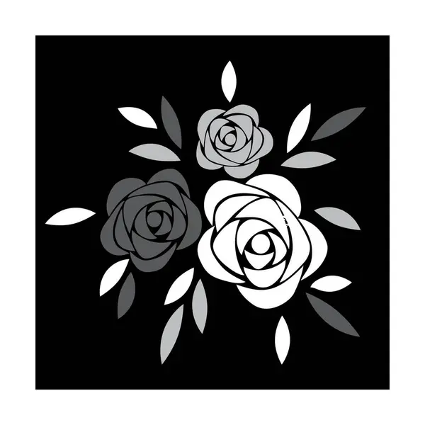 Croquis Motif Fleur Pour Tatouage Vectoriel Design — Image vectorielle