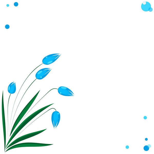 Векторная живопись в честь Дня женщин. Оригами. Открытка с цветами. 8 марта