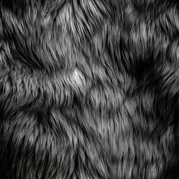 Srebrzysty Goryl Futro Bezszwowy Tekstura Zdjęcie Stockowe