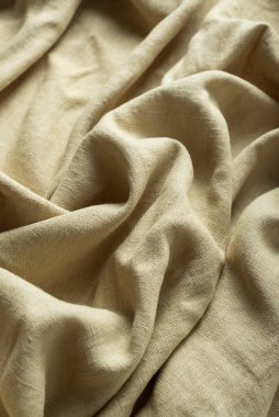 Terzi dükkânı konsepti: açık doğal keten kumaş