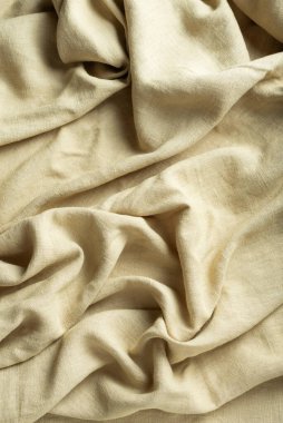 Terzi dükkânı konsepti: açık doğal keten kumaş