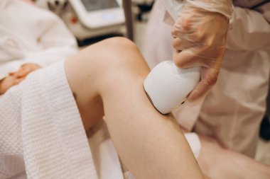 Laser hair removal on legs. Epilation laser. Epilation.