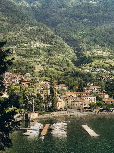 Άποψη Του Γιοτ Κλαμπ Στη Λίμνη Κόμο Ιταλία — Φωτογραφία Αρχείου