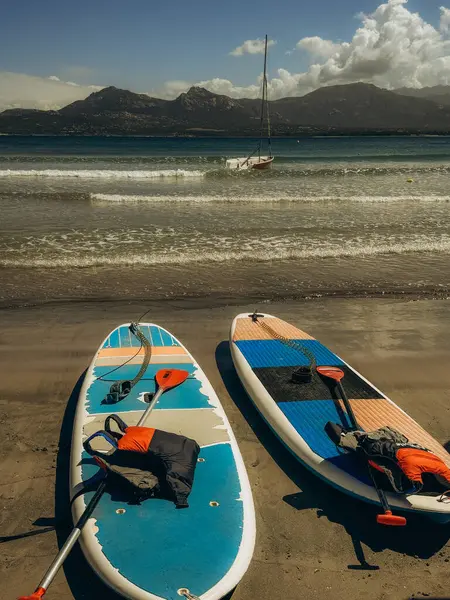 Letní Tapety Pozadí Surfy Pláži Teplý Tón Stock Snímky