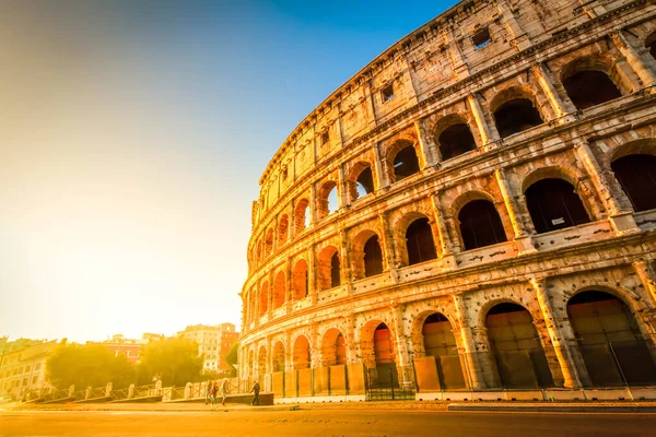 Ruinas Del Coliseo Vista Amanecer Roma Italia — Foto de Stock