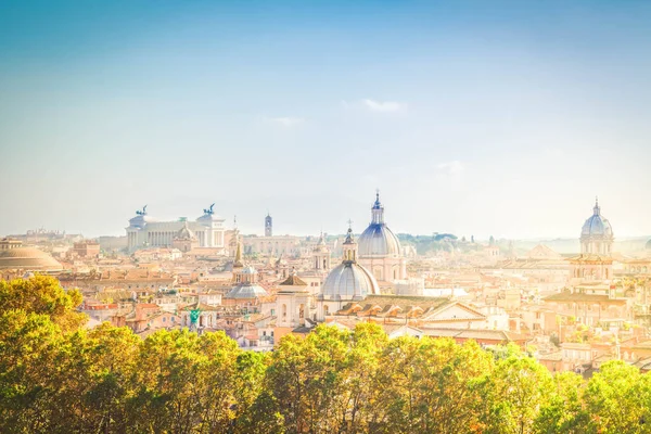 Panoramę Rzymu Lecie Włochy Obraz Stockowy