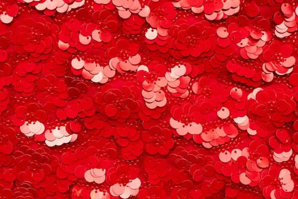 Valentinstag Festlichen Leuchtend Roten Hintergrund Mit Leuchtenden Payets — Stockfoto