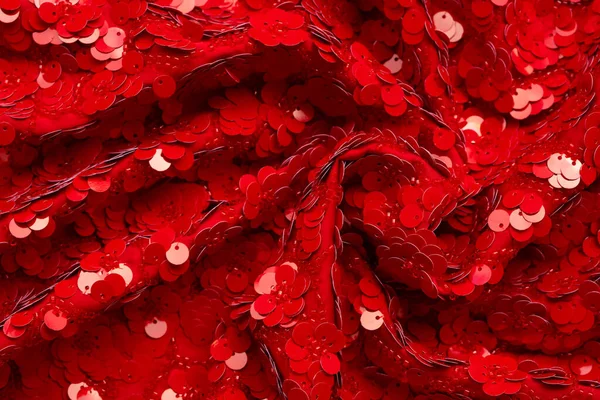 Valentinstag Festlichen Roten Hintergrund Mit Leuchtenden Payets — Stockfoto