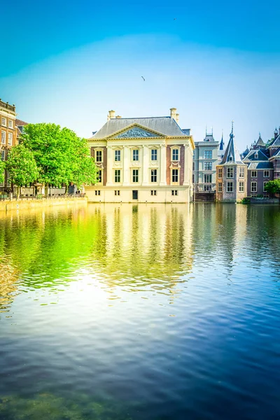 Centro Histórico Cidade Den Haag Pairlament Holandês Binnenhof Mauritshuis Com — Fotografia de Stock