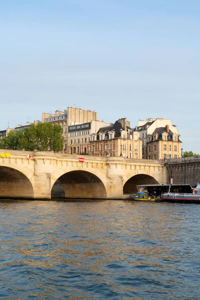 Pont Neuf桥和塞纳河 法国巴黎 — 图库照片