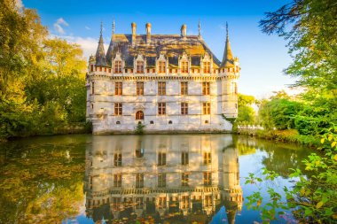 AZAY-le-rideau kale loire Valley, Fransa
