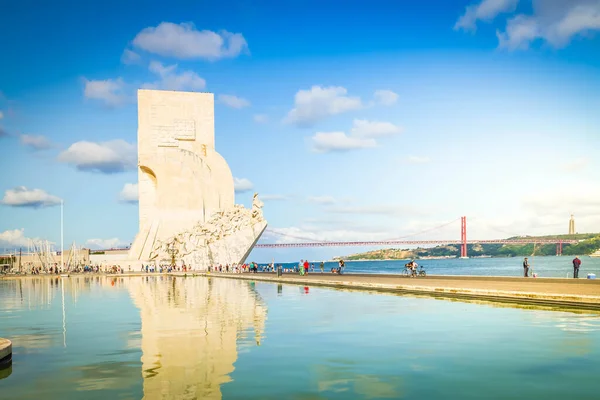 Набережная Реки Тагус Солнечный День Лиссабон Португалия — стоковое фото