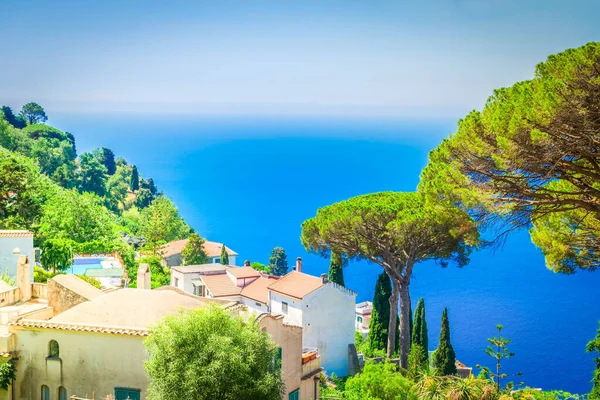 Uitzicht Wateren Van Tyrreense Zee Amalfikust Italië — Stockfoto