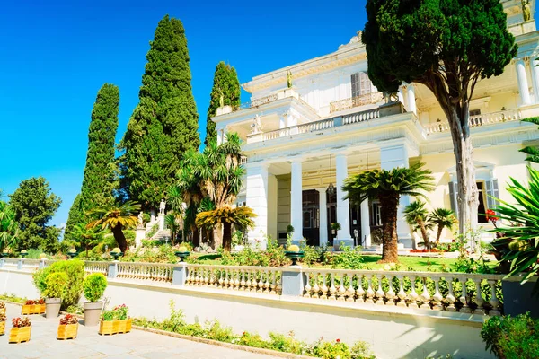 Achilleion Museum Beroemde Toeristische Plaats Van Korfu Griekenland — Stockfoto