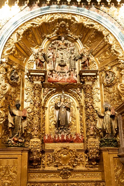 Iterior Tradicional Igreja Portugees Século Xvii — Fotografia de Stock