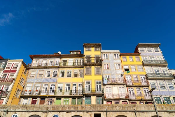 Historiska Staden Porto Portugal Färgglada Fasader Centrum — Stockfoto