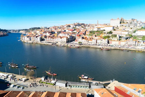 Portekiz Tarihi Porto Kasabası Şehir Merkezinin Renkli Cepheleri — Stok fotoğraf