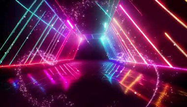 soyut neon arkaplan veya kopyalama alanı olan ürün görüntüsü