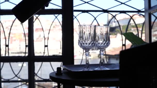 Test Vin Porto Verres Avec Boisson — Video