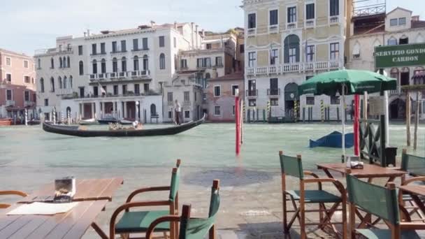 Venedik Venedik Talya Venedik Büyük Kanal Sel Baskınlarında — Stok video