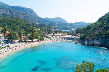 Korfu, Paleokastritsa sahilleri Korfu adasındaki Amazinf plajları, Yunanistan