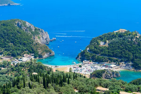 Korfu, Paleokastritsa sahilleri Korfu adasındaki Amazinf plajları, Yunanistan