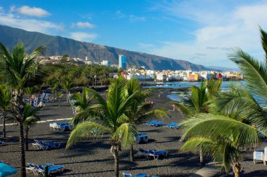 Playa Jardin, Puerto de la Cruz, Tenerife İspanya