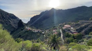 İspanya, Tenerife 'deki Masca köyü ve Teno vadisi