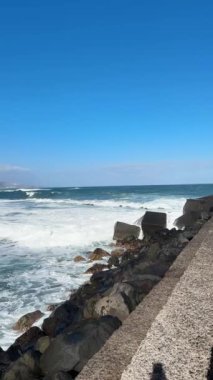 İspanya, El Medano 'da Atlantik Okyanusu