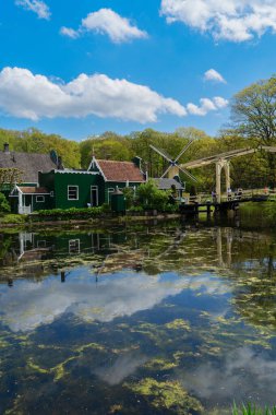 Arnhem 'de Hollanda kanallı geleneksel kırsal bölge
