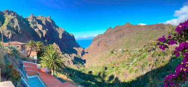 Teno dağlarının vahşi doğası ve Masca köyü, Tenerife, İspanya
