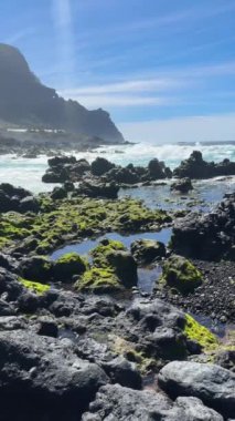 Sakin manzaralar arayan doğa severler için sakin okyanus manzarası