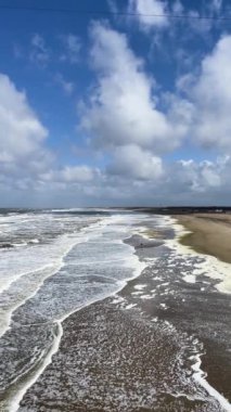 Kuzey Denizi ve Scheveningen Plajı ayrıntıları, Lahey Hollanda